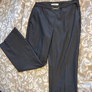 cleo Navy Dress Pants with Decorative Buckle